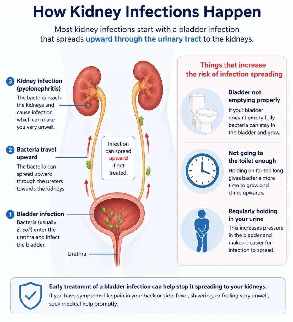 Kidney infection risk factors